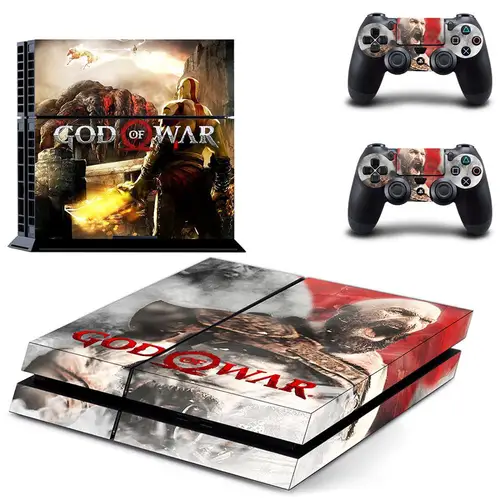Imagen 1 del producto God of War PS4 pegatina de piel cubierta de calcomanía para consola PS4 y pieles de controlador vinilo