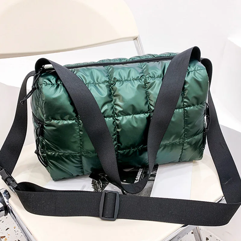 2023 Winter Large Capacity Tote Bag Crossbody Bags for Women Waterproof Nylon Shoulder Bags Space Pad Cotton Big Female Handbags