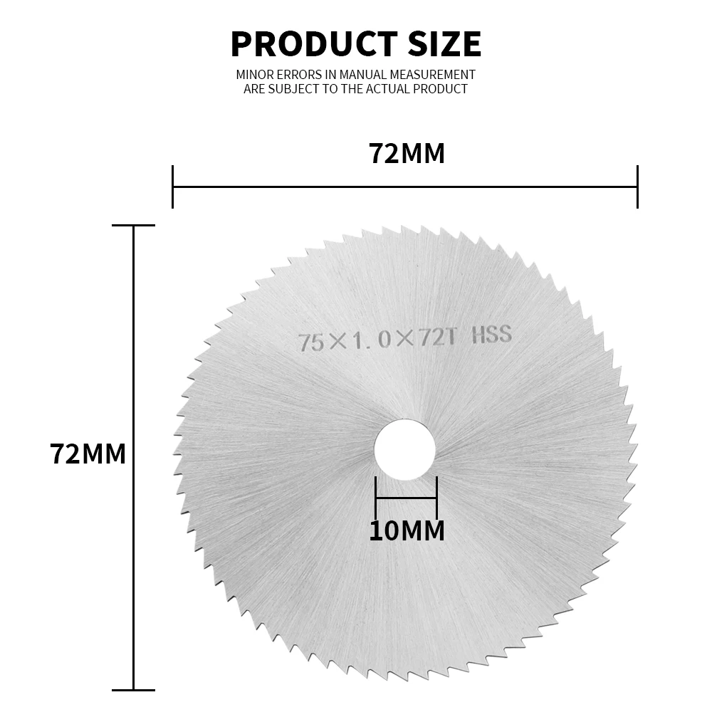 72mm 3inch HSS Saw Blade Discs Cut Off Wheel Dremel For DIY & Decoration General Woodworking Cutting Hand Power Rotating Tools