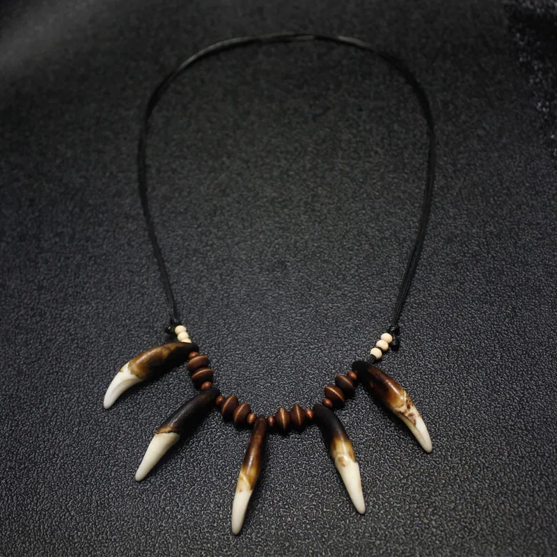 Wolf Teeth Necklace Indian Jungle Bless Personality Accessories Fashion Jewelry