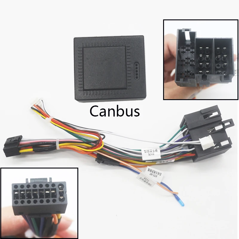 

Автомобильное радио стерео головное устройство 16-контактный провод адаптер с can-шиной для Volkswagen Android разъем кабеля питания