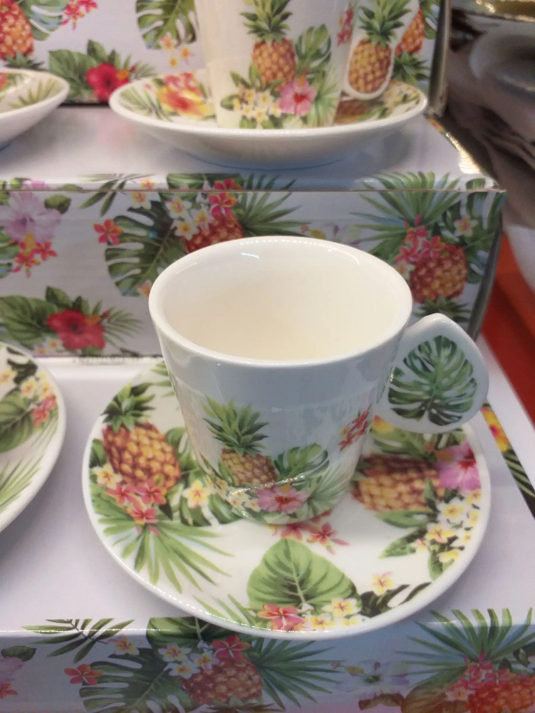 DOLBOVI Pineapple Patterned Turk coffee cup kit 6 pesonality 12 repair part mug кружка coffee cup cup