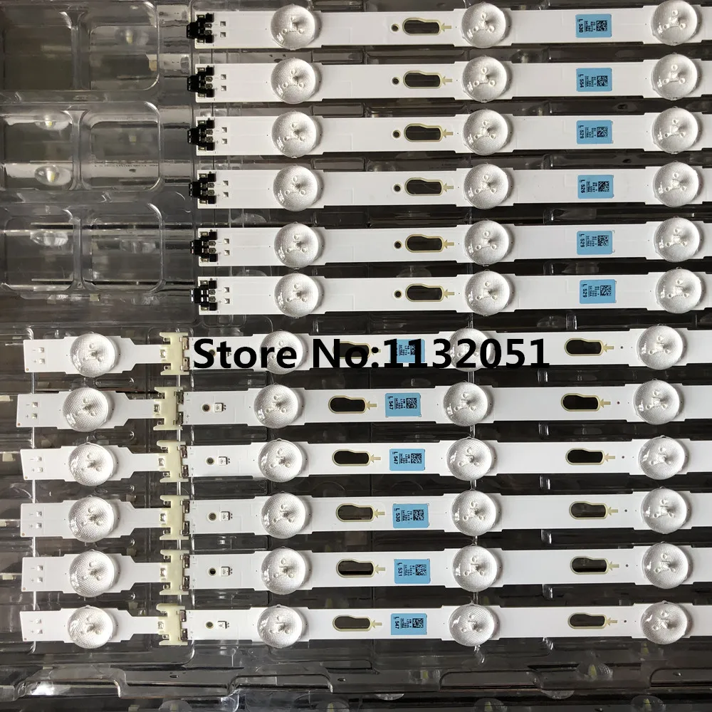 12pcs LED Rétro-Éclairage bande pour UE50JU6400U UE50JU6500 UE50JU6400 UN50JU6500 V5DU-500DCA-R1 500DCB BN96-34795A 3479snap6400