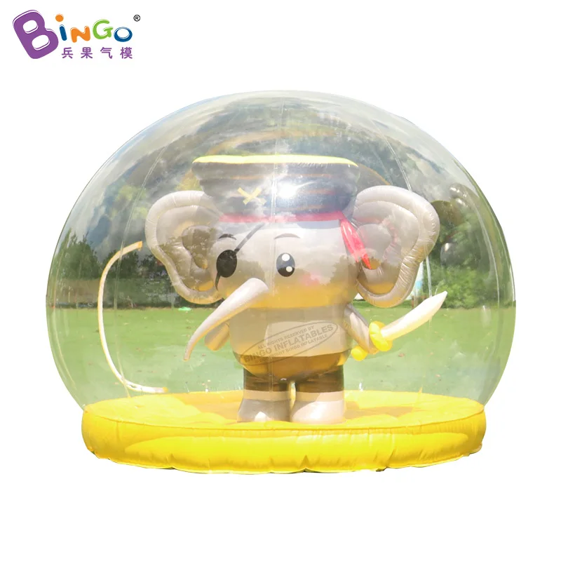 Adorable inflatable cartoon elephant for party decoration / Customized inflatable bubble tent with cartoon for event - toys