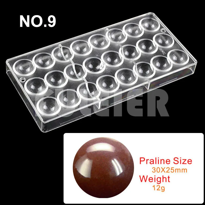 Polycarbonate Chocolate Mold Baking Confectionery Tools For Cake Decoration Pastry Baking Chocolate Candy Mold Bakeware Pan