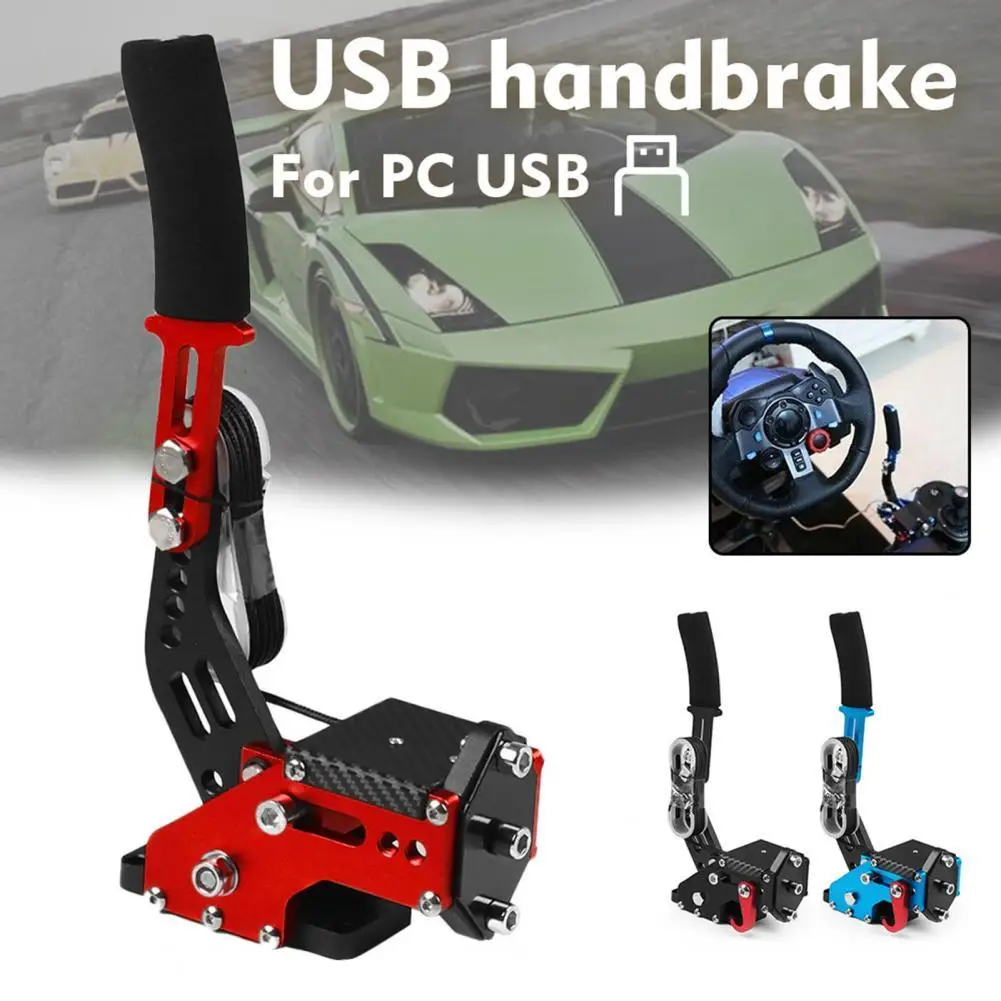 PC Racing Games Handbrake Simulate Linear Gradual 14Bit Non-contact Sensor USB Handbrake for Logitech G27 G25 G29 T500 T300