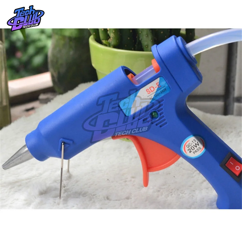 20W High Temperature Heater Hot Melt Glue Gun Repair Tool Mini Heat Gun EU/US Plug Use 7MM Hot Melt Glue Stick