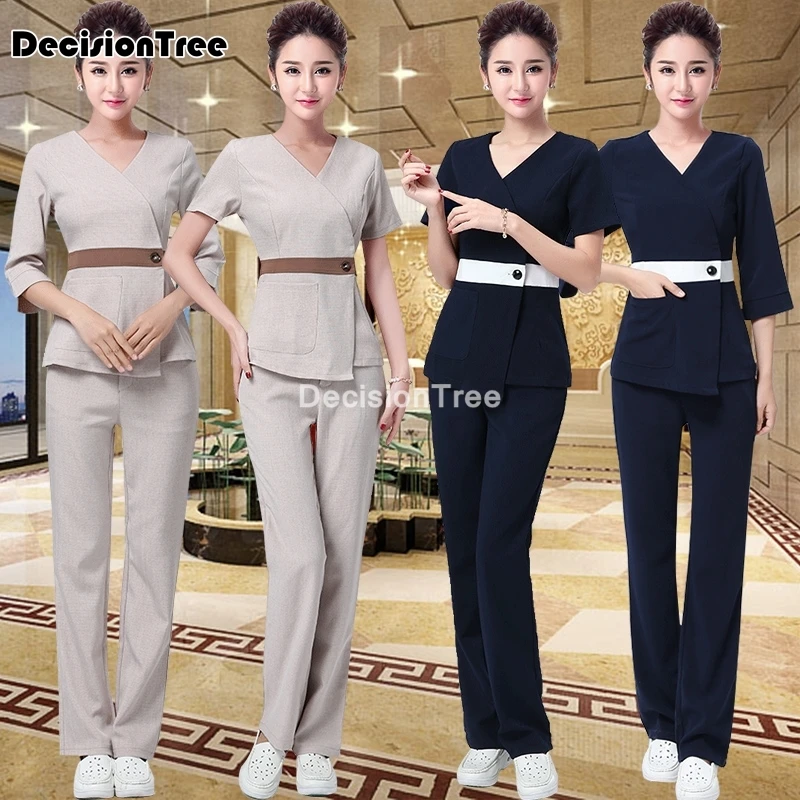 2024 beauty salon spa female work clothing hotel reception work clothes spa uniform sauna foot bath uniforms salon uniforms