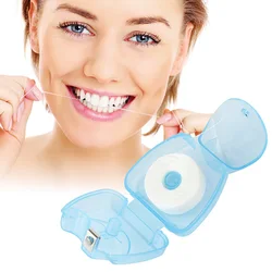 Hilo Dental de alta calidad para limpieza profunda, hilo de higiene bucal desechable, palo de dientes portátil, 50M