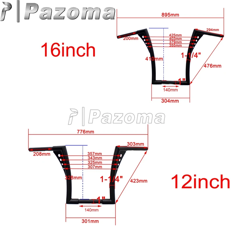 Motorbike APE Hanger Handlebar 12\