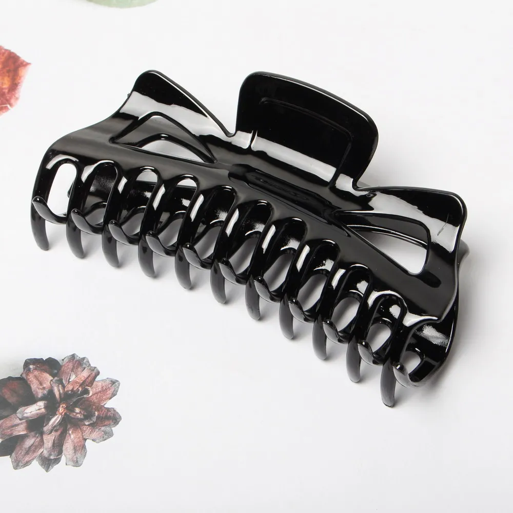 5.5inch Big Hair Claw Clip Large Elegant Plastic Hairpin Tortoiseshell Hair Clamps Crab Clips for Women Girls Hair Accessories