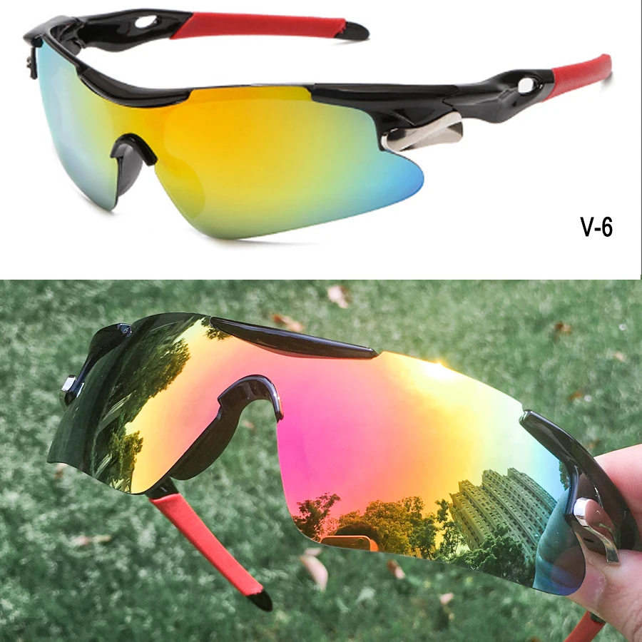 2026 UV400 Outdoor Sport Fietsbril Winddichte Mountainbike Fietsbril voor Heren en Dames Wandelen Rennen