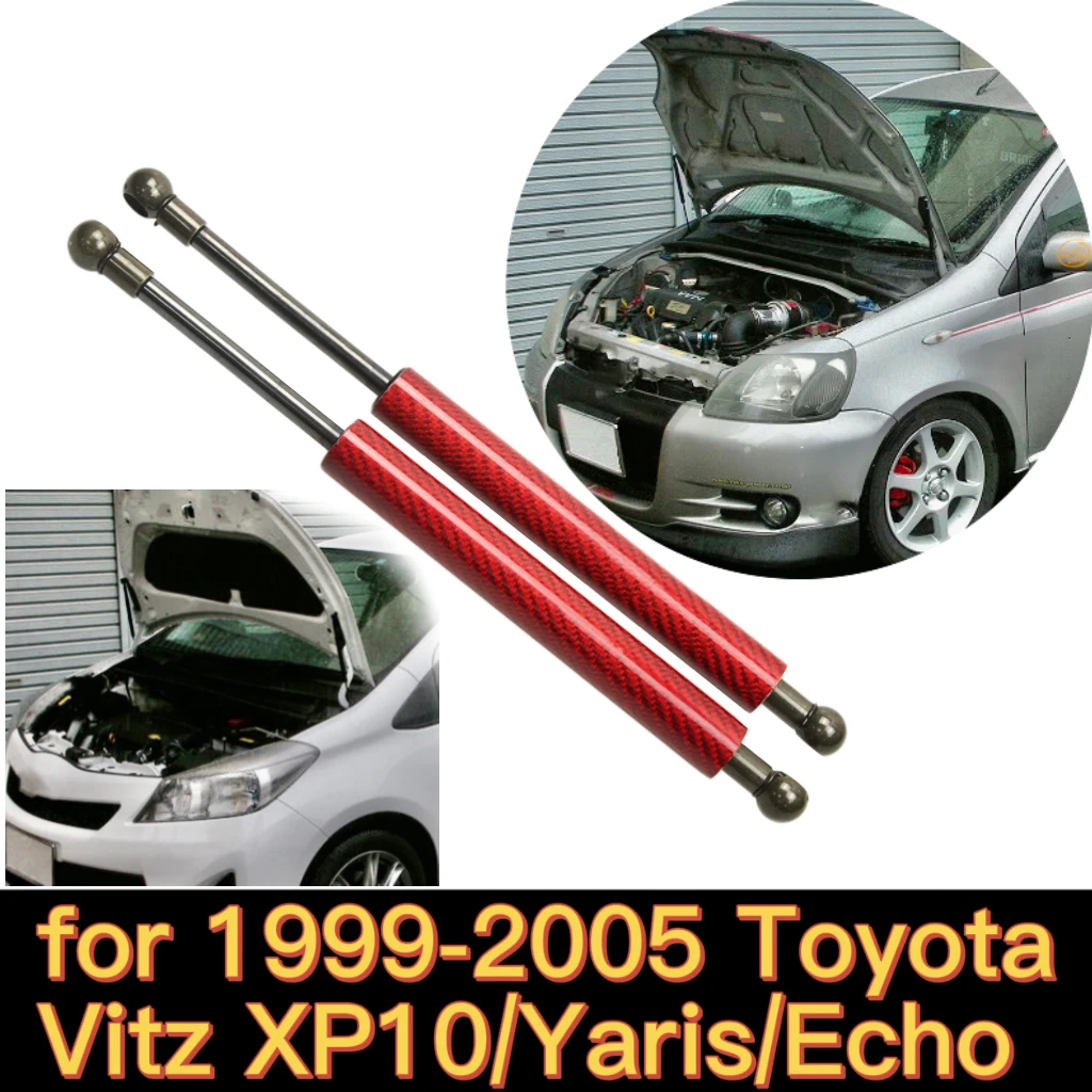 for Toyota Vitz XP10 / Yaris / Echo 1999-2005 Font Bonnet Hood Modify Gas Struts Springs Lift Supports Shock Damper Rod Absorber