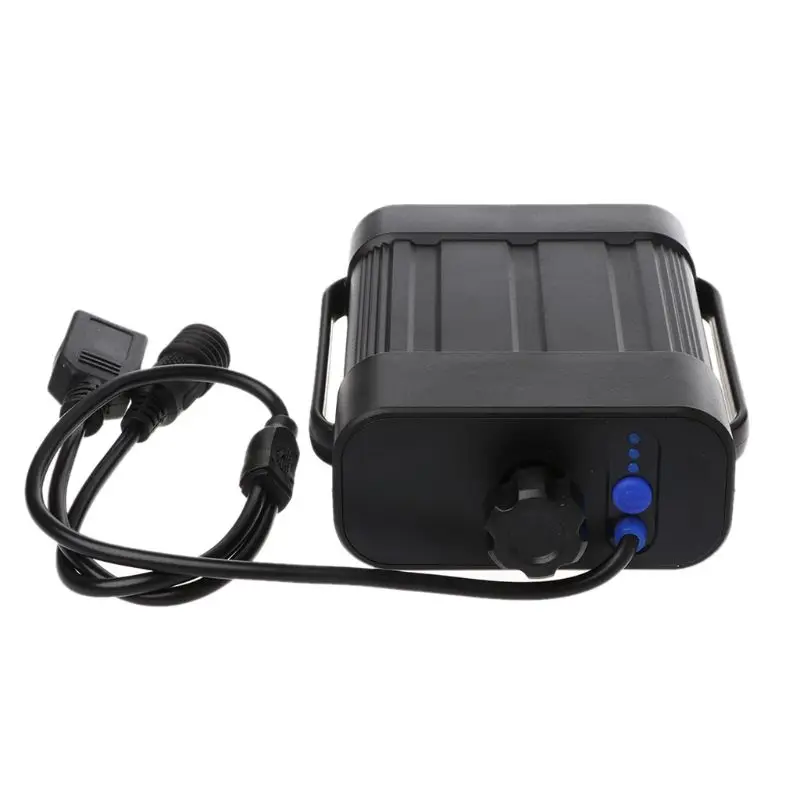 2X 18650 26650 8.4V Rechargeable Battery Case Pack Waterproof House Cover Battery Storage Box with DC/USB Charger for Bike LED