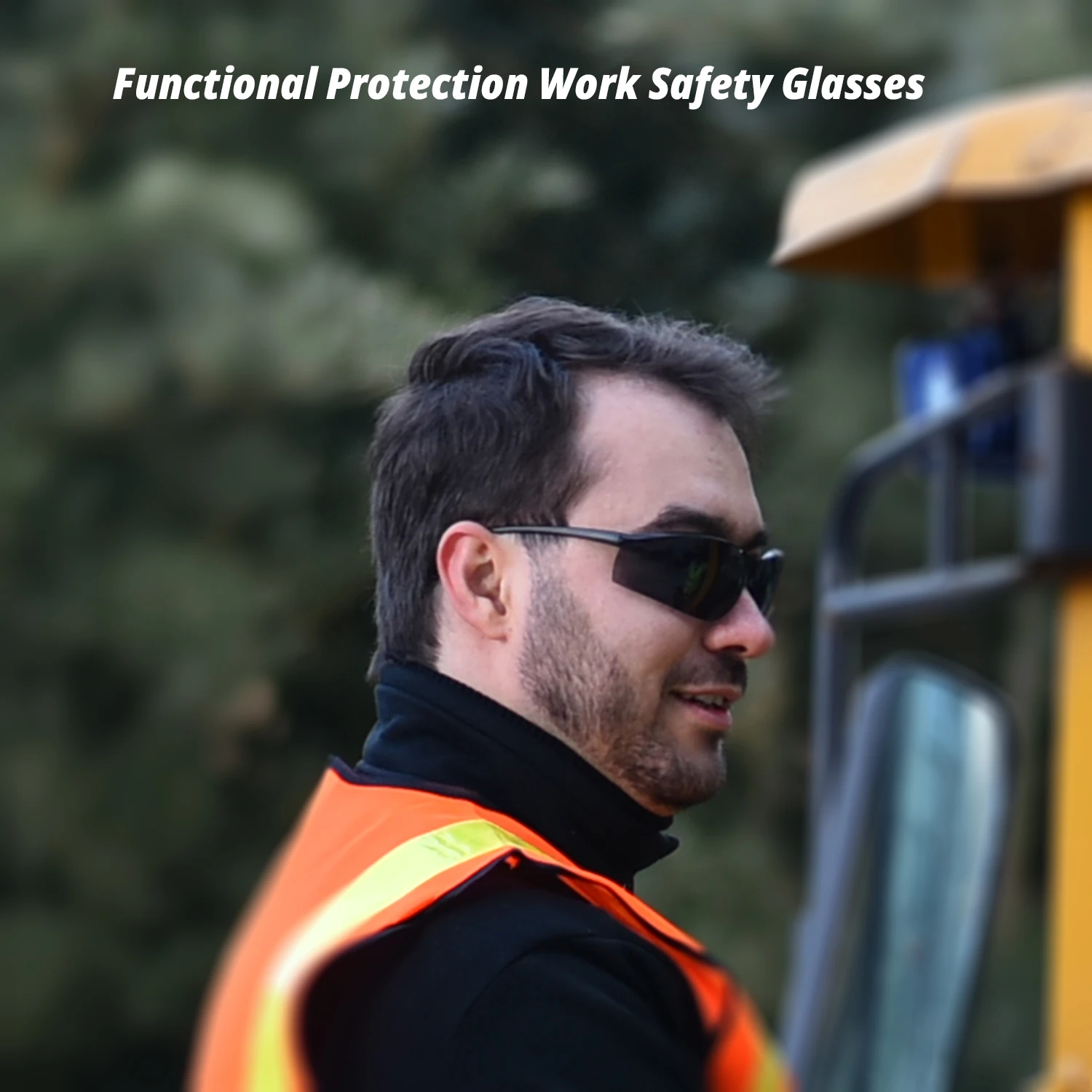 SAFEYEAR Anti Fog Safety Work Glasses【ANSI Z87.1】Anti Scratch Dark Lens UV400 Protection Waterproof Splash Resistant