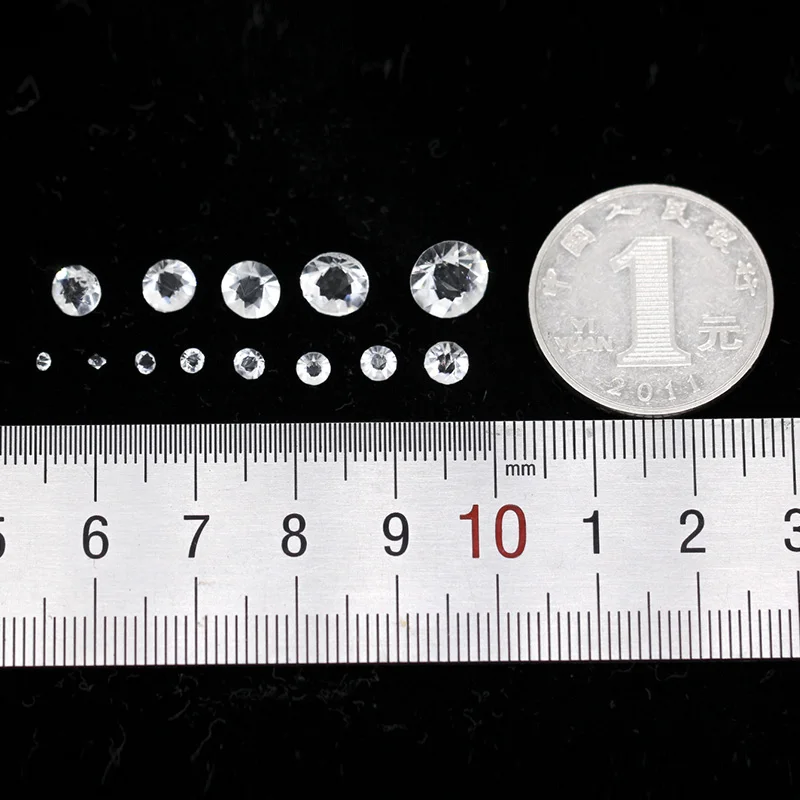 ss4-ss38 Transparent Clear Crystal Nail Art Rhinestone Round Double PointBack Glass Strass Gem Table Confetti Wedding Decoration