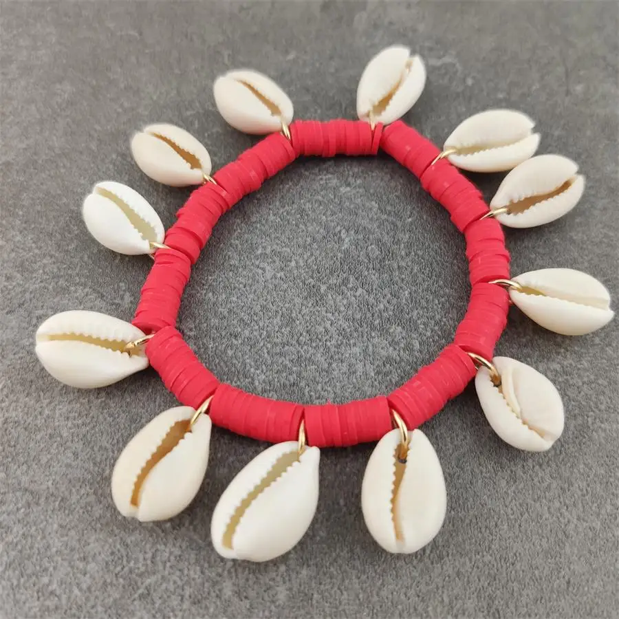 Boho Conch Shell Elastic Bracelet For Women Sea Style Beach Bracelets Bangles Summer Holiday Gift Femme Fine Bracelet Jewelry