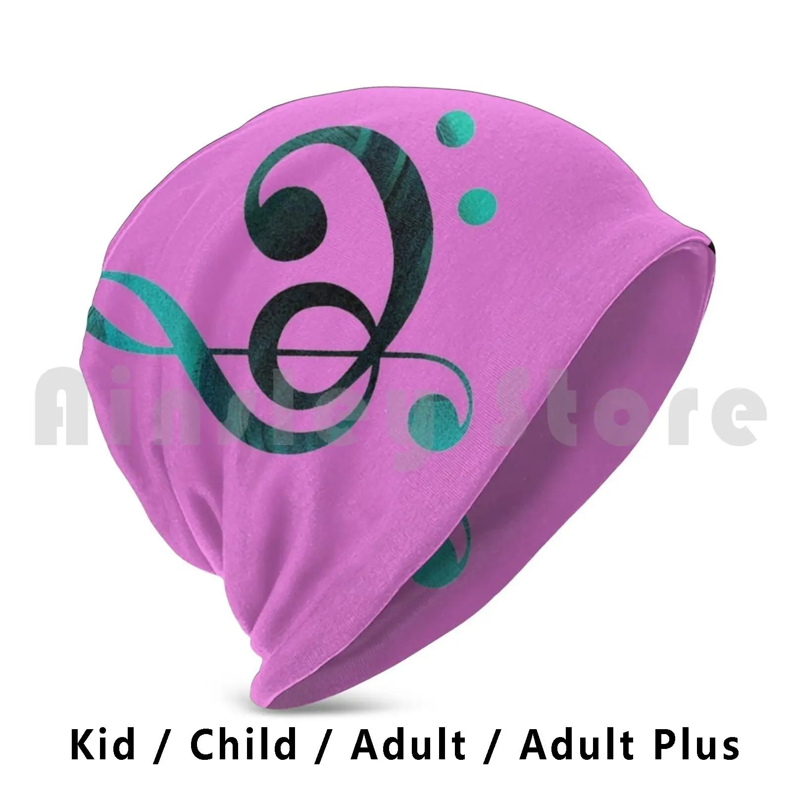 Interwoven Treble And Bass Clefs #20 Beanies Knit Hat 1373 Beanies Print Music Ericlag Eric Lag Key Clef F Clef Clef