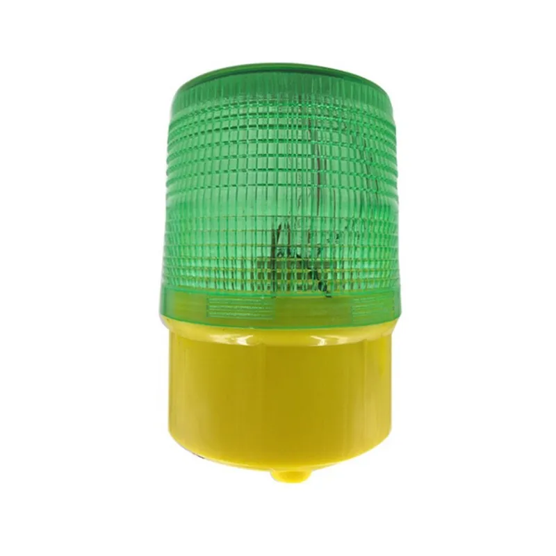 8 LED Solar Powered Traffic Warning Light, green/red LED Solar Safety Signal Beacon Alarm Lamp Waterproof boat