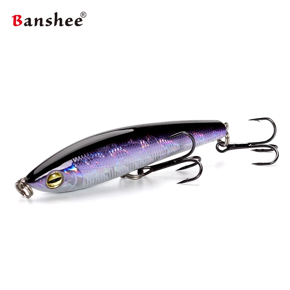 Banshee 75mm 11.5g Bullet PEN75S Sinking Pencil Stickbait Vibration Fishing lure Hard Bait sound wobbler jerkbaits Minnow