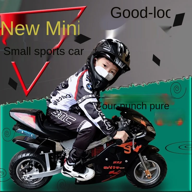 TT New Mini Motorcycle 49cc Children\'s Electric Fuel Small Motorcycle Gasoline Adult Small Sports Car Motorcycle