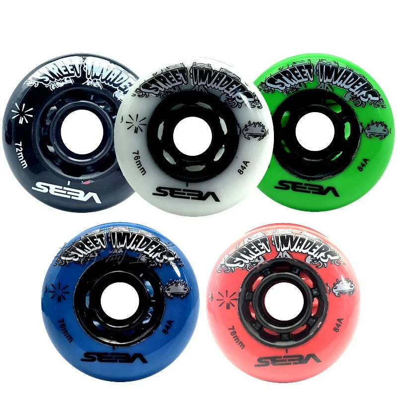 

Hyper SEBA wheel 80mm Black White Street Invaders Roller Skates Wheel FSK High HV HL KSJ IGOR Inline Patines Tyres 84A Slalom