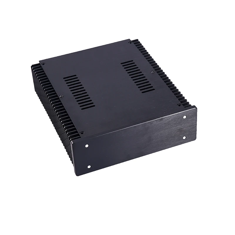 black mini class A aluminum amplifier DIY chassis Preamp Amp Box power supply Enclosure 213*245*70MM CJ 173