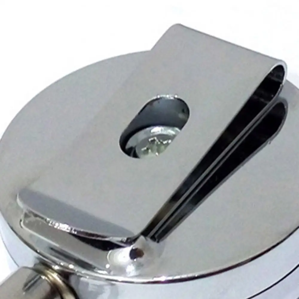 60cm Unisex Key Chain Stainless Steel with Back Clip Resilience Retractable Wire Rope Anti-lost Key Chain Ring Holder Finder