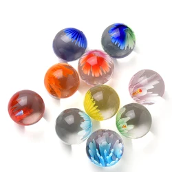 25mm Glass Ball Cream Console Game Pinball Machine Cattle Small Marbles Run Pat Toys Parent-child Machine Beads For Kids