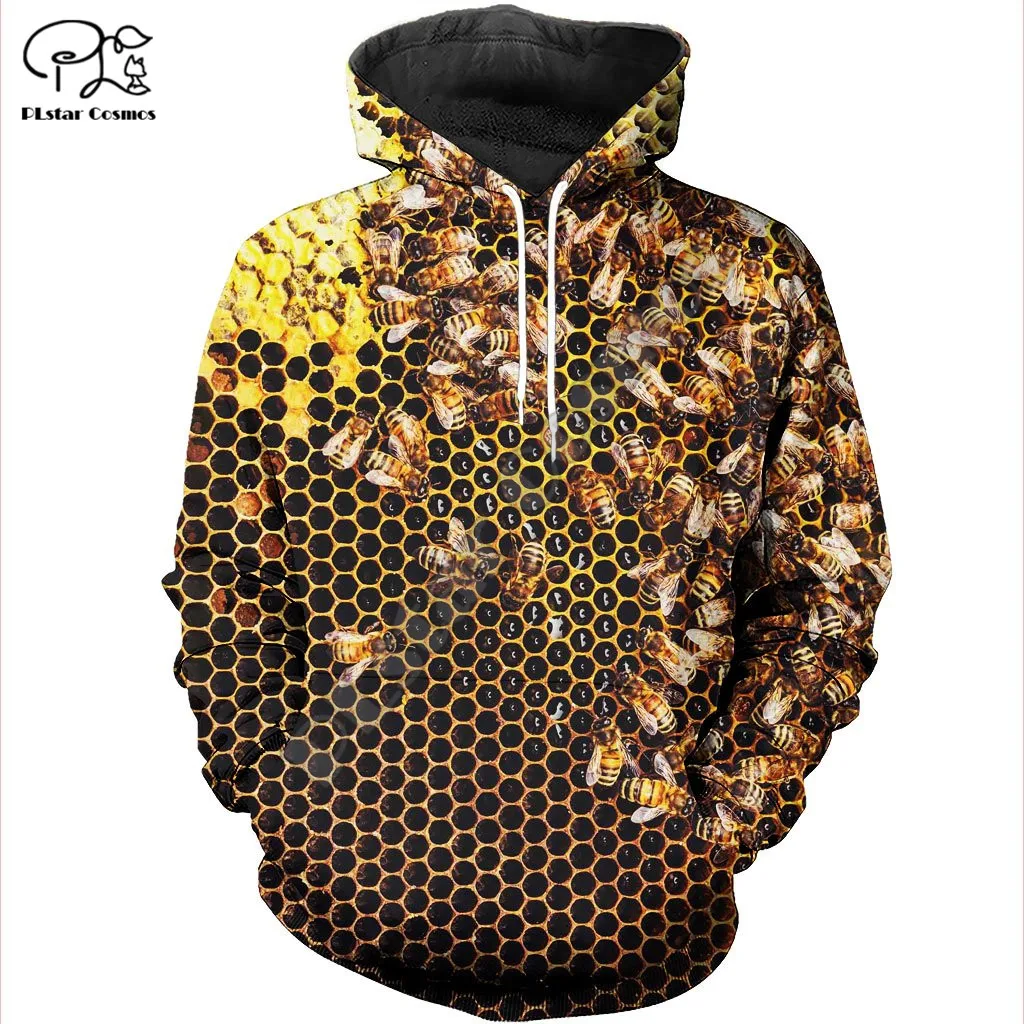 

PLstar Cosmos Funny Animal Honey Bee 3D Print New Fashion Hoodies Sweatshirts Zip Hooded For Men/Women Casual Streetwear B07