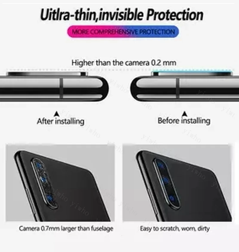 2Pcs Glass For Samsung Note 20 Camera glass On Galaxy S21 Ultra S20 FE A71 A51 A41 A31 A21 A21S A12 A02S Lens Screen Protector