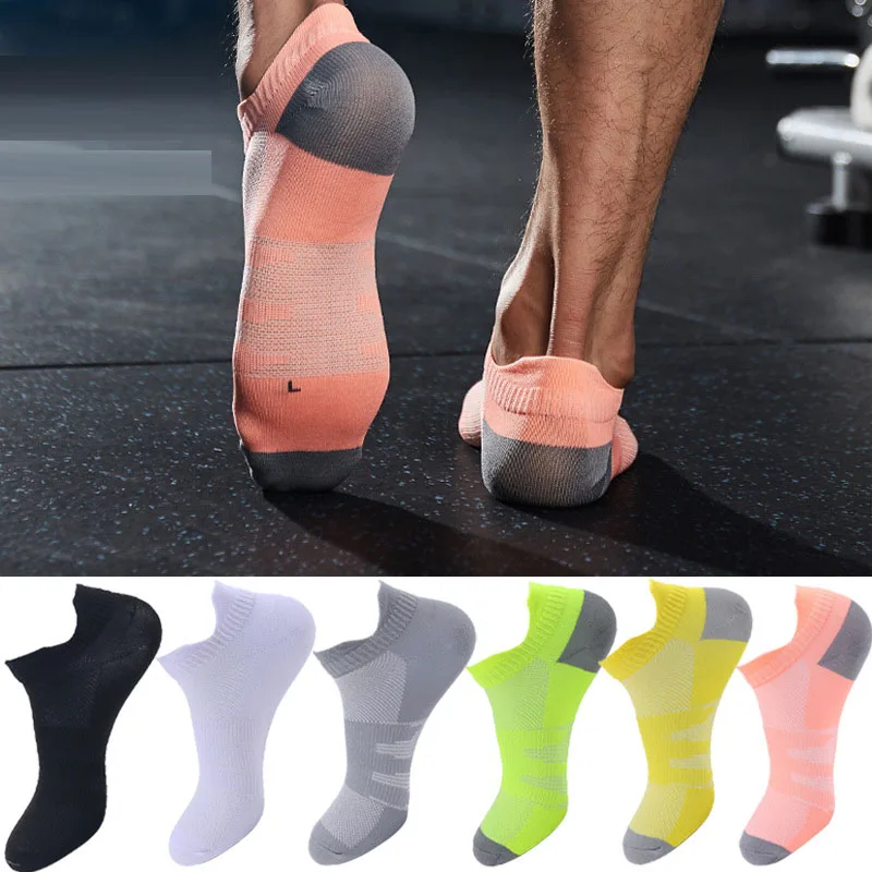 Sports Running Socks Men/Women Colorful Thin Breathable Quick Dry Athletic Cycling Marathon Fitness Short Low Cut Ankle Socks