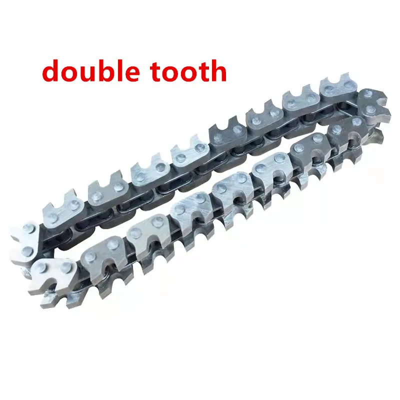 chain for Pneumatic Waste Stripper Carton Paper Stripping Machine corrugated cardboard cutting tool with double tooth one tooth