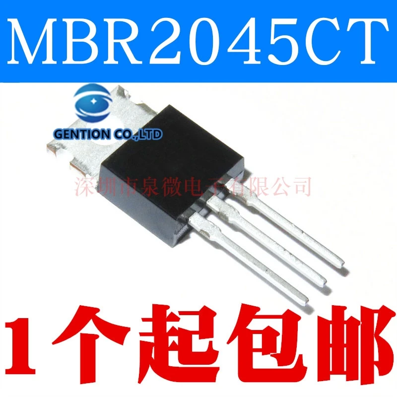 10 Chiếc Bunt MBR2045CT 20 A/V Schottky Diode CHỈNH LƯU B2045G Đến 45-220 Hàng Mới 100% và Nguyên Bản