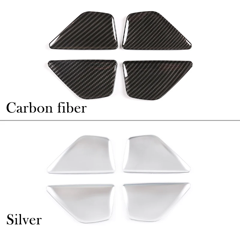 Car Inner Door Handle Bowl Cover Trim ABS Carbon Fiber For Mercedes Benz C E Class GLC W204 W205 X205 W212 W213 Auto Accessories