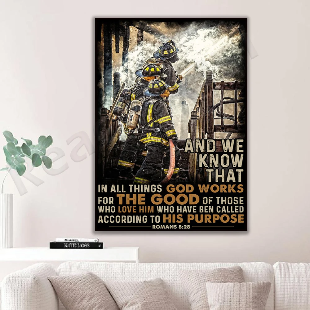 pompier pompier et Nous savons que dans masa les اخترات Dieu Traville pour la bonne affiche maison maison affiche de decor vi #2