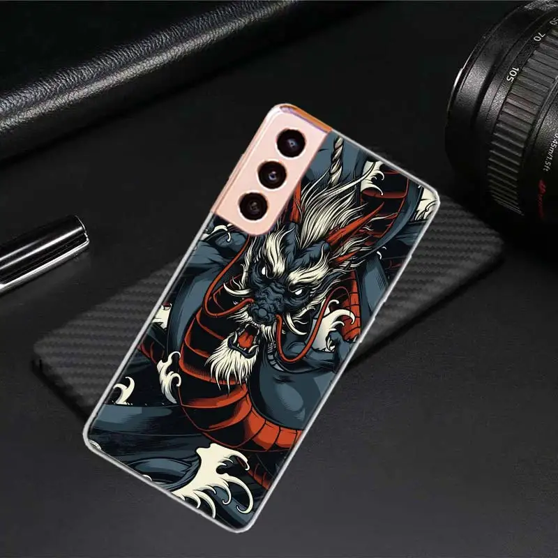 Legendary Dragon Phone Case For Samsung Note 20 Ultra 10 Lite 9 8 Galaxy A9 A8 A7 A6 J8 J6 J4 Plus A90 5G A80 A81 A91 Cover Sili