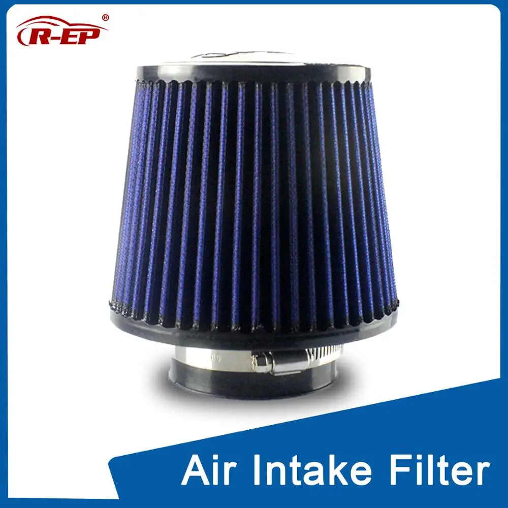 R-EP Car Air Filter 76mm Intake Filters 3inch Universal High Performance Car Air purifier High Flow Washable for Cold Air Intake