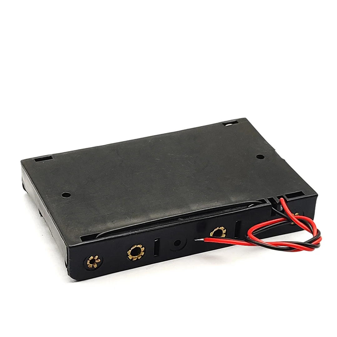 6 x AA 9V Battery Holder AA Battery Storage Case 6AA Battery Box Case With Cable 6 Slots Series DIY