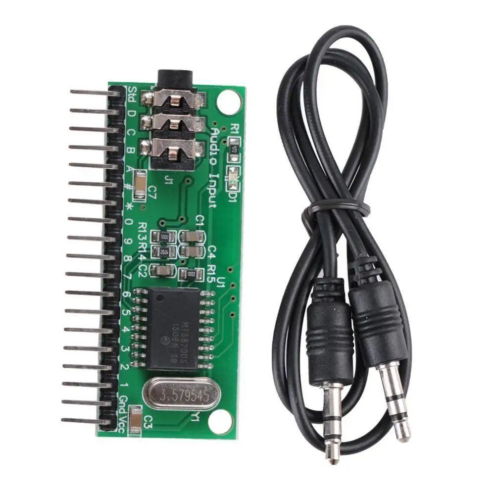 Venda Quente Profissional 16 Canais Mt8870 Dtmf Decodificador de Áudio do Telefone Voz Decodificação Controlador para Casa Inteligente Ferramenta Durável