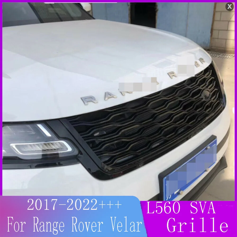 

For Land Rover Range Rover Velar L560 SVA 2017 2018 2019 2020 2021 2022 Car Front Bumper Grille Centre Panel Styling Upper Grill