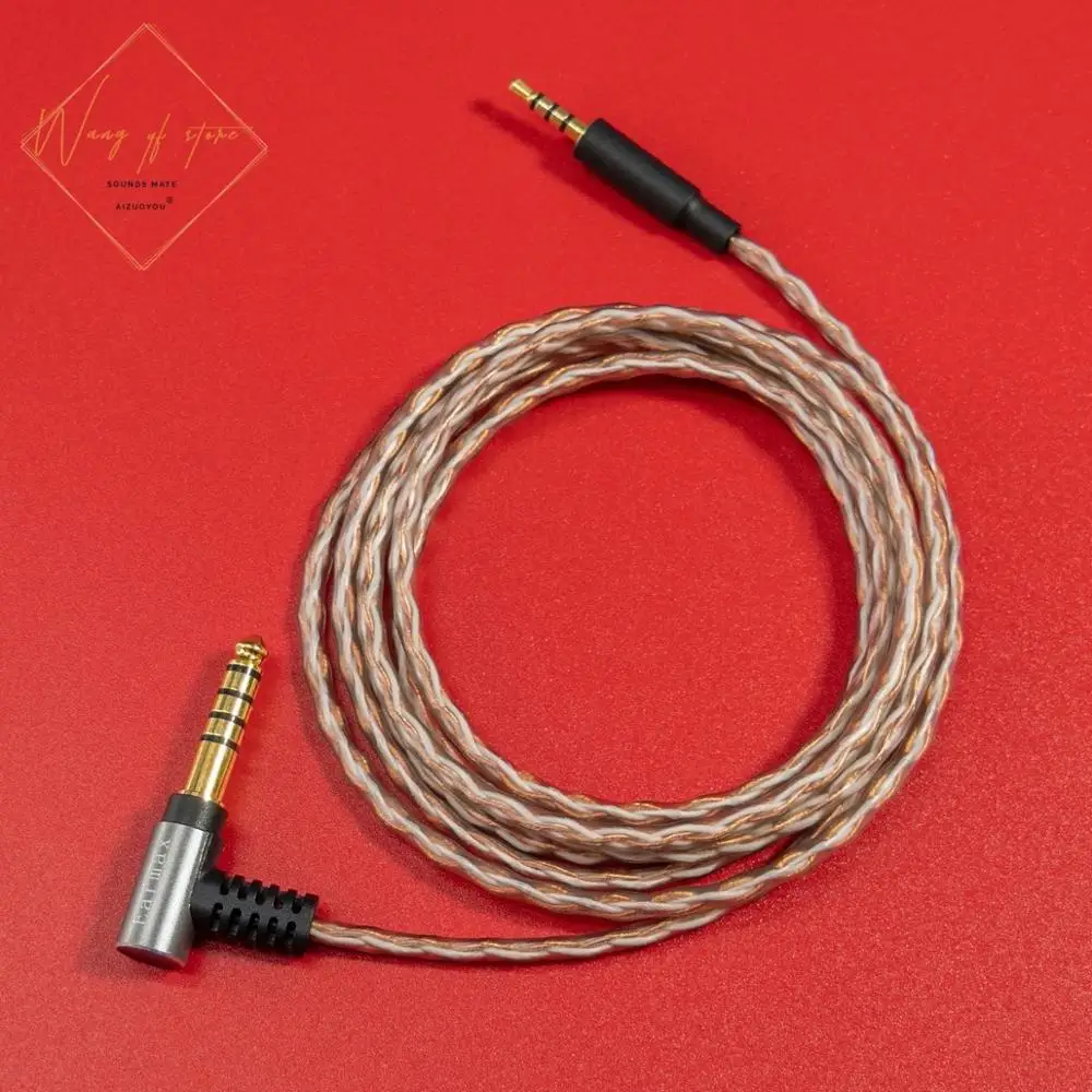 

6N Hifi Balanced Audio Cable For AKG Y45BT Y50 Y40 Y55 K490 NC K545 Headset 6N OCC 99.99997% 4.4mm 2.5mm 3.5mm Plugs Gold Plated