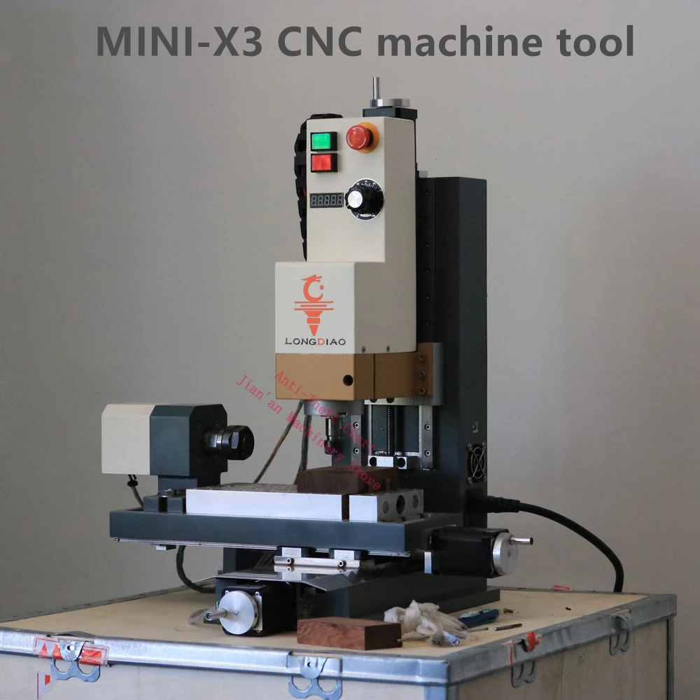 

Small DIY engraving machine Pocket NC MACH3 MINI-X3 CNC machine tool supports the fourth A-axis nuclear carving relief