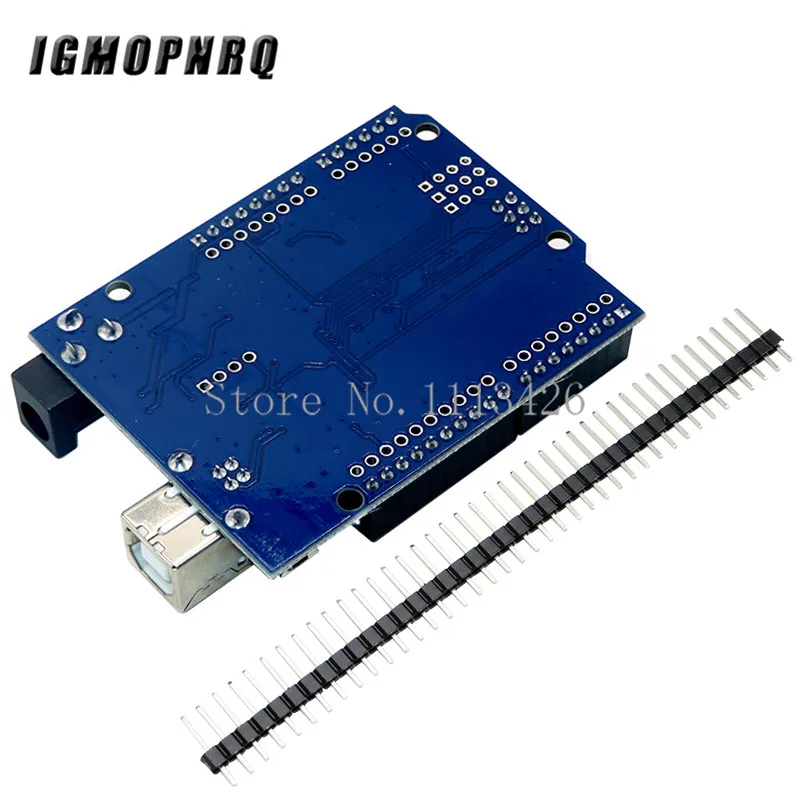 Imagem -05 - Placa de Desenvolvimento Uno r3 com Cabo Usb Atmega16u2 Chip Mega328p para Arduino Oficial