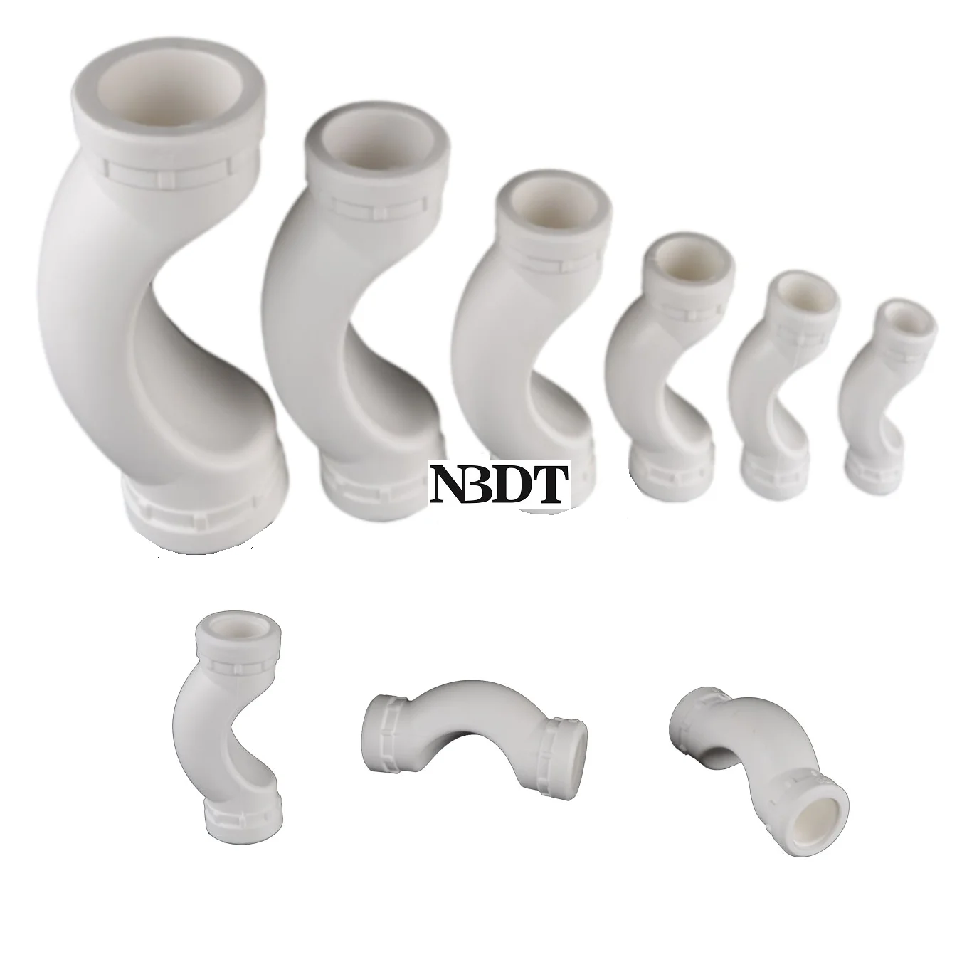 

2Pcs White PP-R Pipe Crossover Passover Coupling Plumbing Fitting