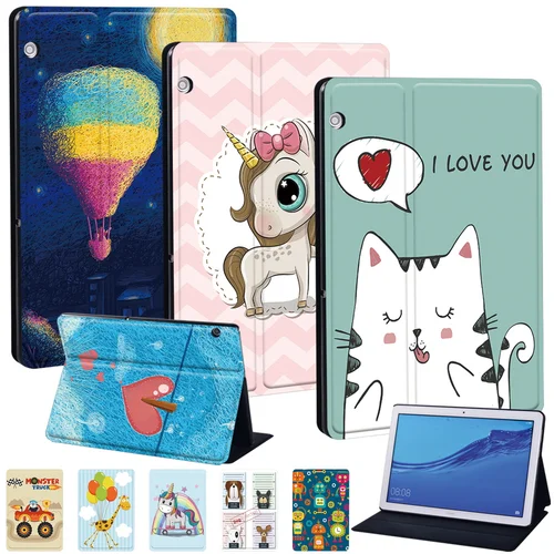 Imagen 1 del producto Linda funda para Huawei MediaPad T3 8,0 /T3 10 9,6 "" /T5 10 Tablet funda protectora duradera para MediaPad M5 Lite 10,1 ""/8""/M5 10,8""