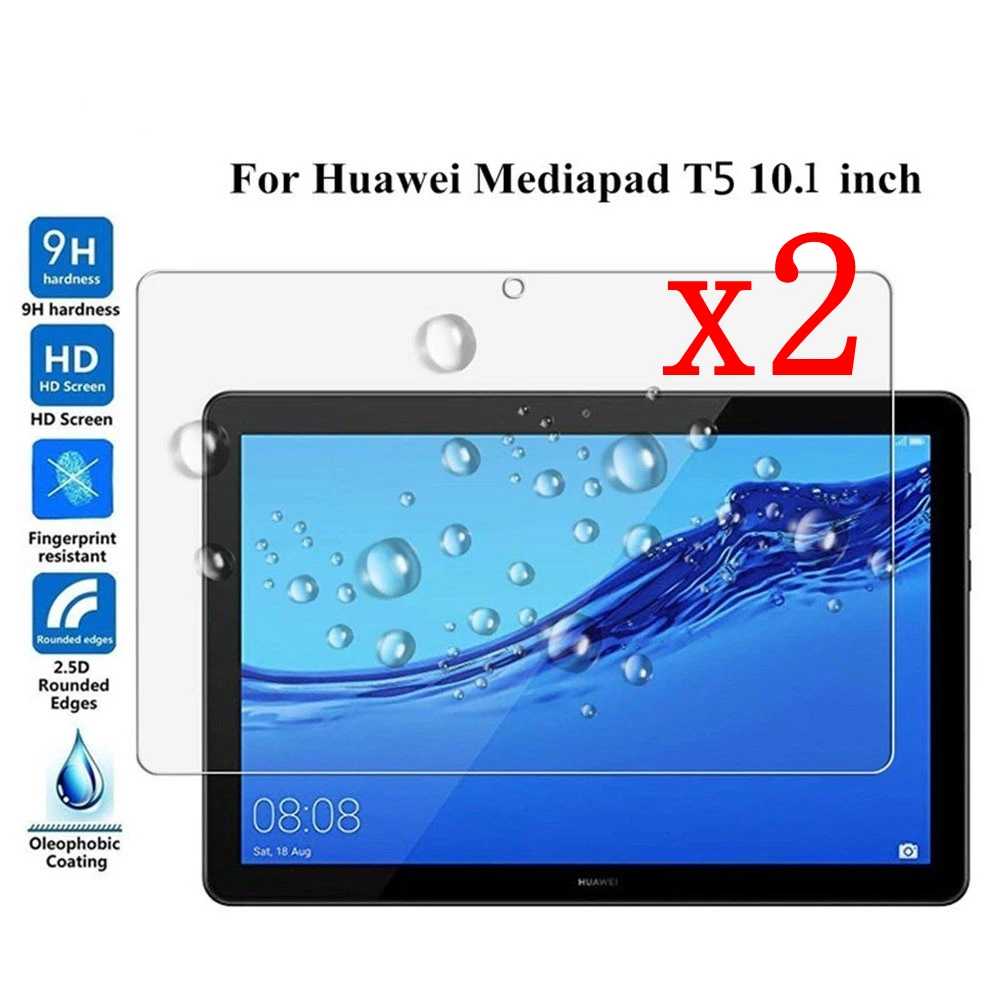 

2Pcs Tablet Tempered Glass Screen for Huawei MediaPad T3 10 9.6 Inch Protector Cover Full Coverage Explosion-Proof Screen