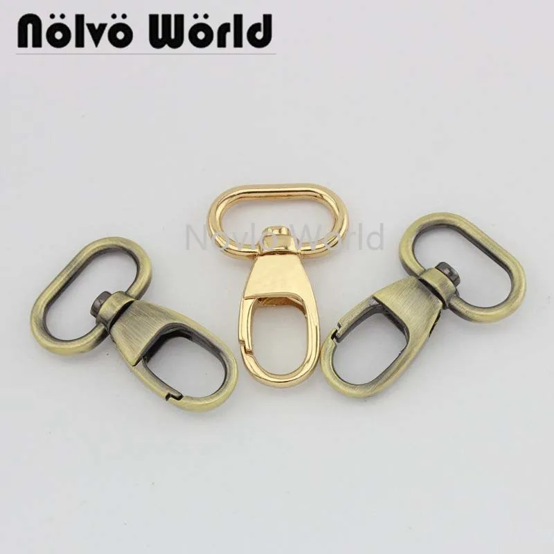 

Nolvo World 5-20-100pcs 4 colors 40*20mm 3/4" Metal Buckles Dog Collar Hanger Lobster Swivel Clasps Clips Snap Hook DIY Craft