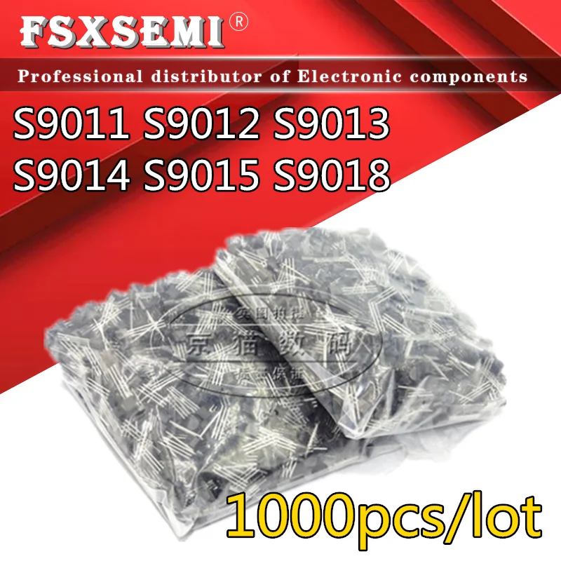 

1000pcs/lot S9011 S9012 S9013 S9014 S9015 S9018 TO-92 Triode