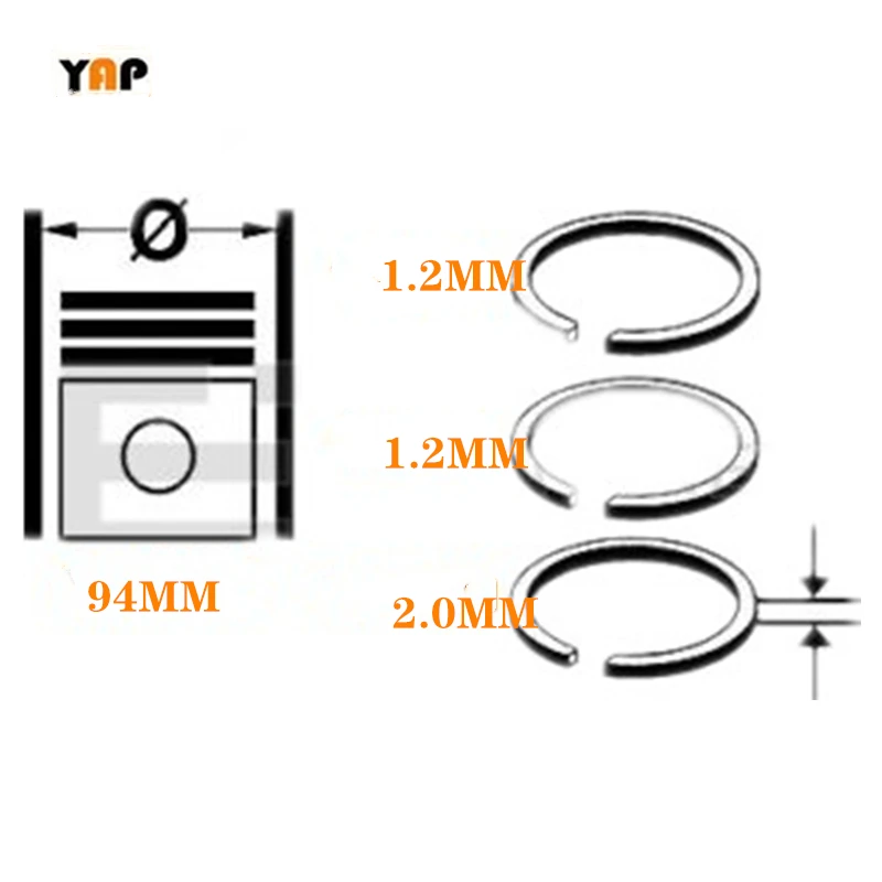 STD New Engine Piston,Piston Ring Set FOR Toyota 4Runner FJ Cruiser Tacoma 4Runner Tundra 1GRFE 4.0L V6 13011-31100 2003-2009